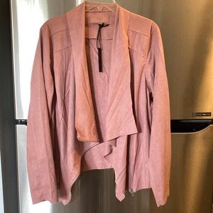 COPY - Short suede like pink fall jacket new never worn